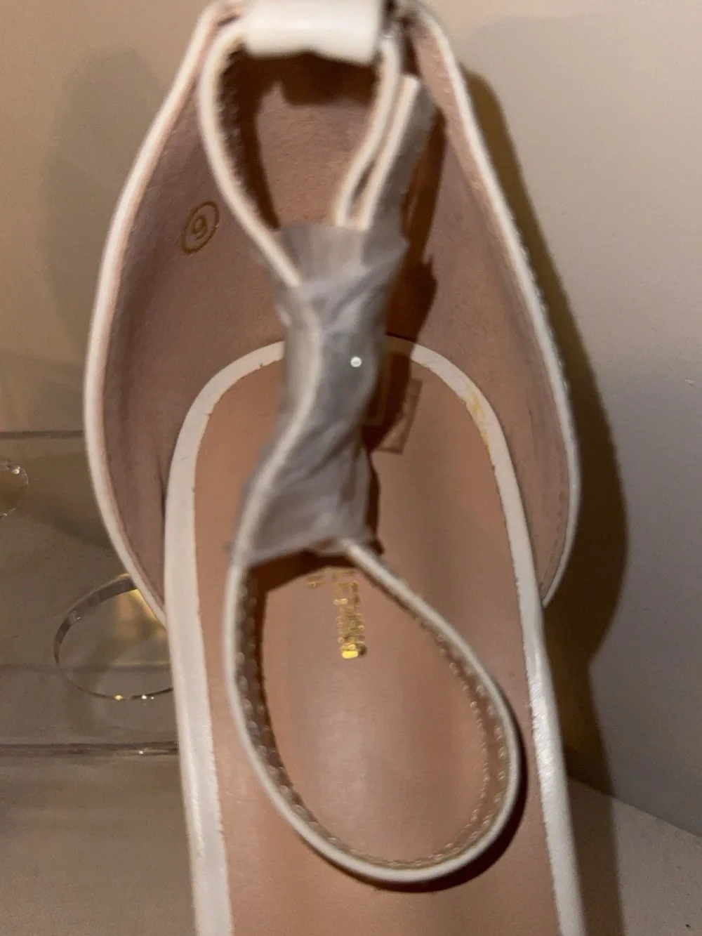 PrettyLittleThing Cream Ankle-Strap Heeled Sandals